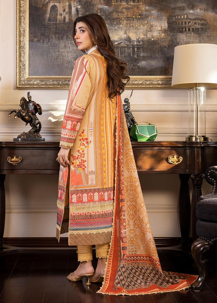 Asim Jofa Printed Lawn Suits Unstitched 2 Piece AJ23P AJS-33 - Summer Collection