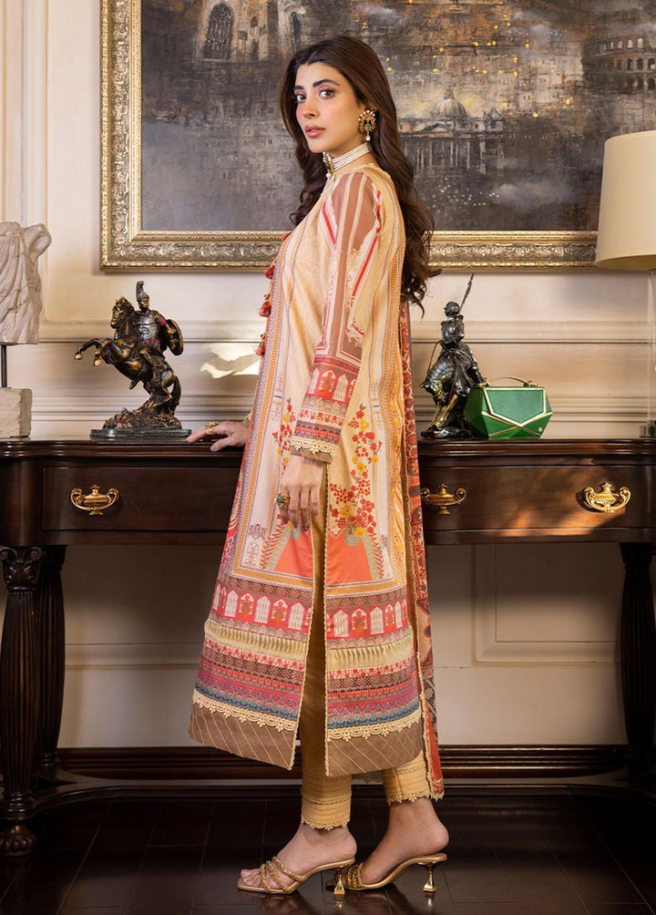 Asim Jofa Printed Lawn Suits Unstitched 2 Piece AJ23P AJS-33 - Summer Collection