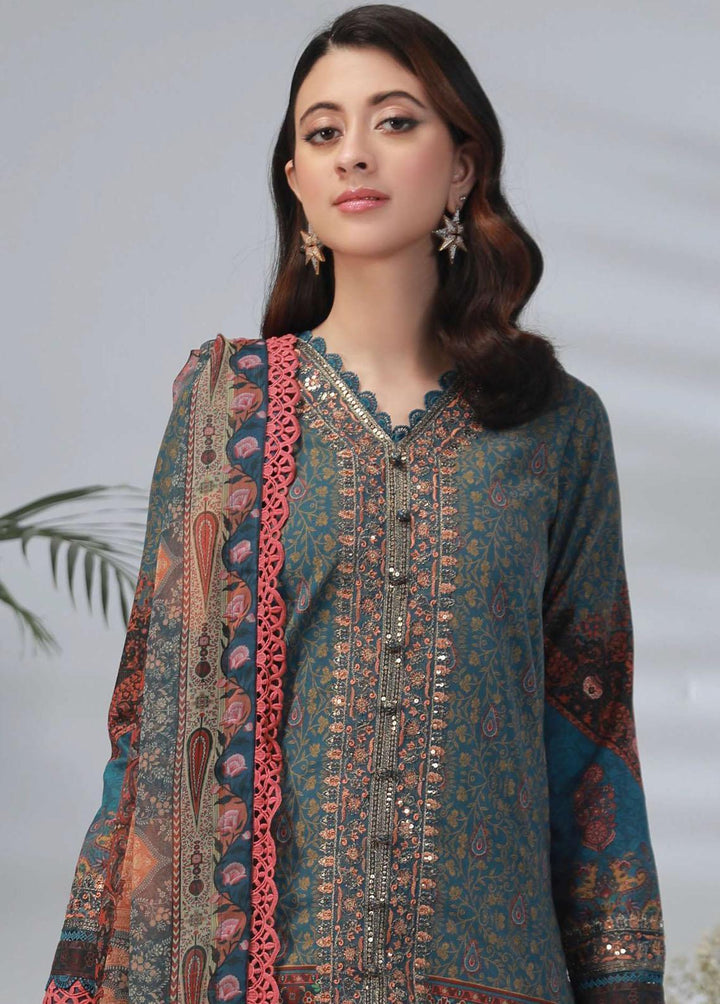 Asim Jofa Embroidered Lawn Suits Unstitched 3 Piece AJ23-P2 AJBP-36 - Summer Collection