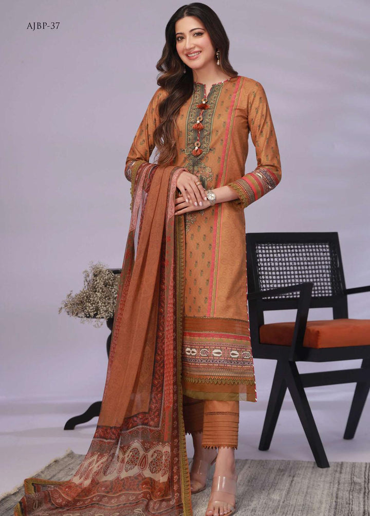 Asim Jofa Printed Lawn Suits Unstitched 3 Piece AJ23-P2 AJBP-37 - Summer Collection