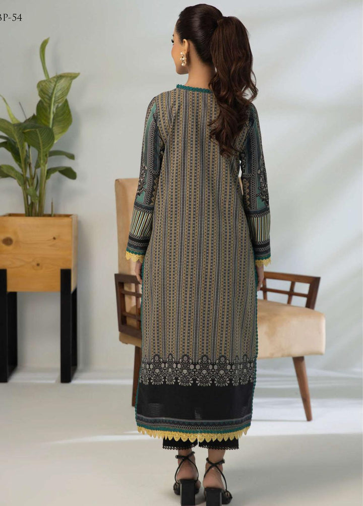 Asim Jofa Embroidered Lawn Suits Unstitched 2 Piece AJ23-P2 AJBP-54 - Summer Collection