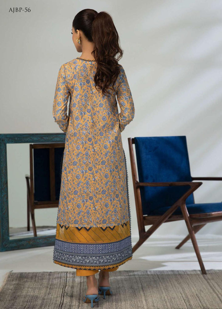 Asim Jofa Printed Lawn Suits Unstitched Kurti AJ23-P2 AJBP-56 - Summer Collection