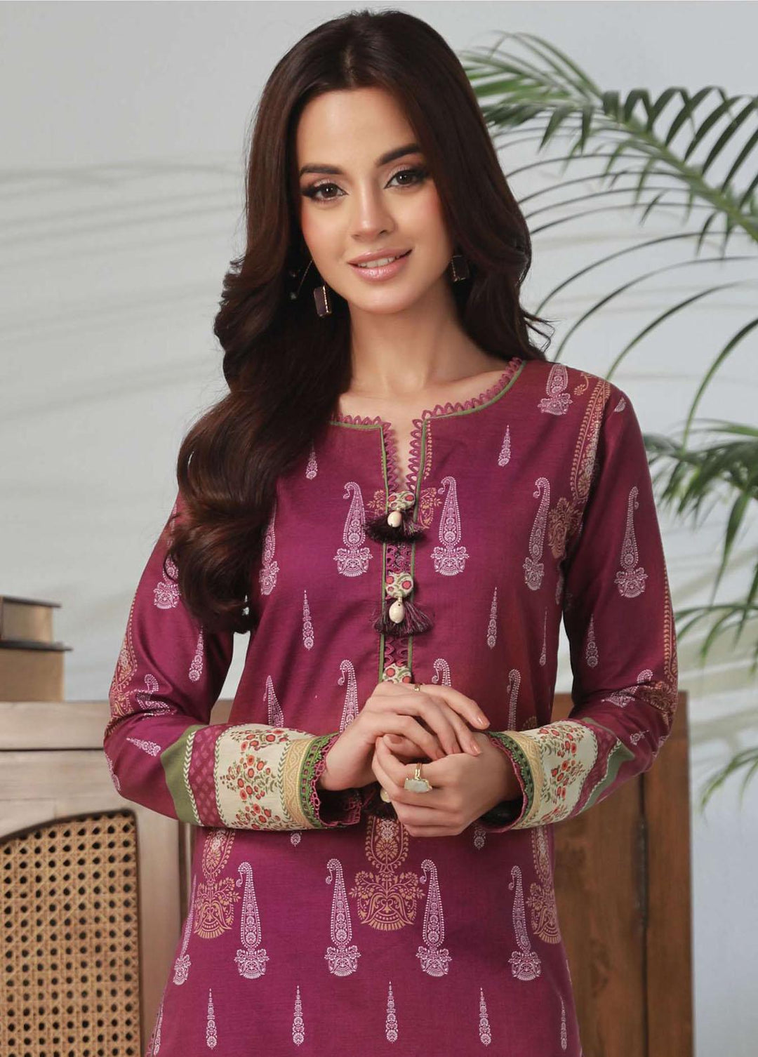 Asim Jofa Printed Lawn Suits Unstitched Kurti AJ23-P2 AJBP-57 - Summer Collection