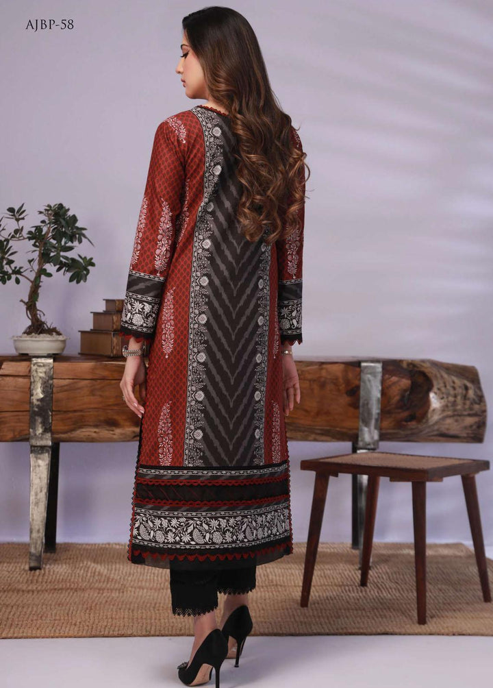 Asim Jofa Printed Lawn Suits Unstitched Kurti AJ23-P2 AJBP-58 - Summer Collection