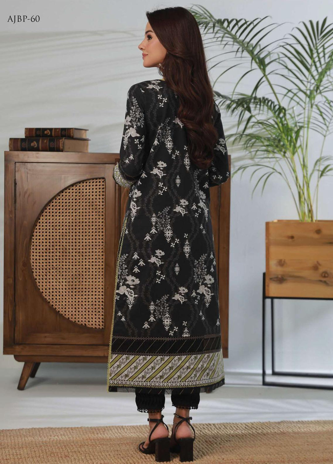 Asim Jofa Printed Lawn Suits Unstitched Kurti AJ23-P2 AJBP-60 - Summer Collection