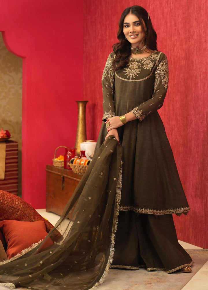 Asim Jofa Embroidered Slub Suits Unstitched 3 Piece AJ21RF AJFC-22 - Festive Collection