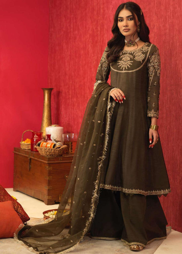 Asim Jofa Embroidered Slub Suits Unstitched 3 Piece AJ21RF AJFC-22 - Festive Collection