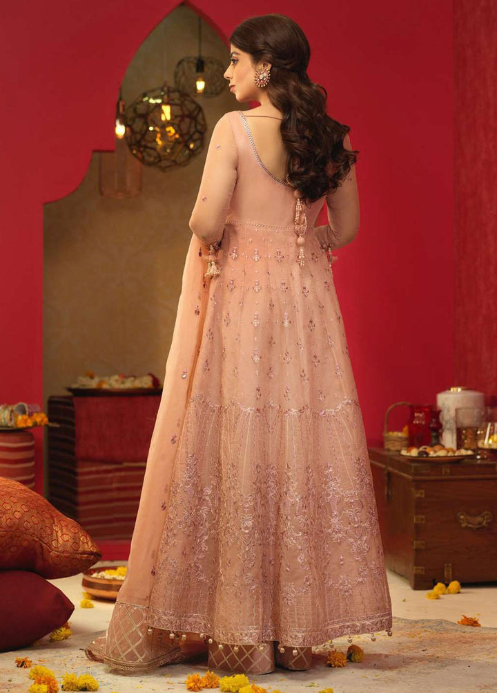 Asim Jofa Embroidered Organza Suits Unstitched 3 Piece AJ21RF AJFC-26 - Festive Collection