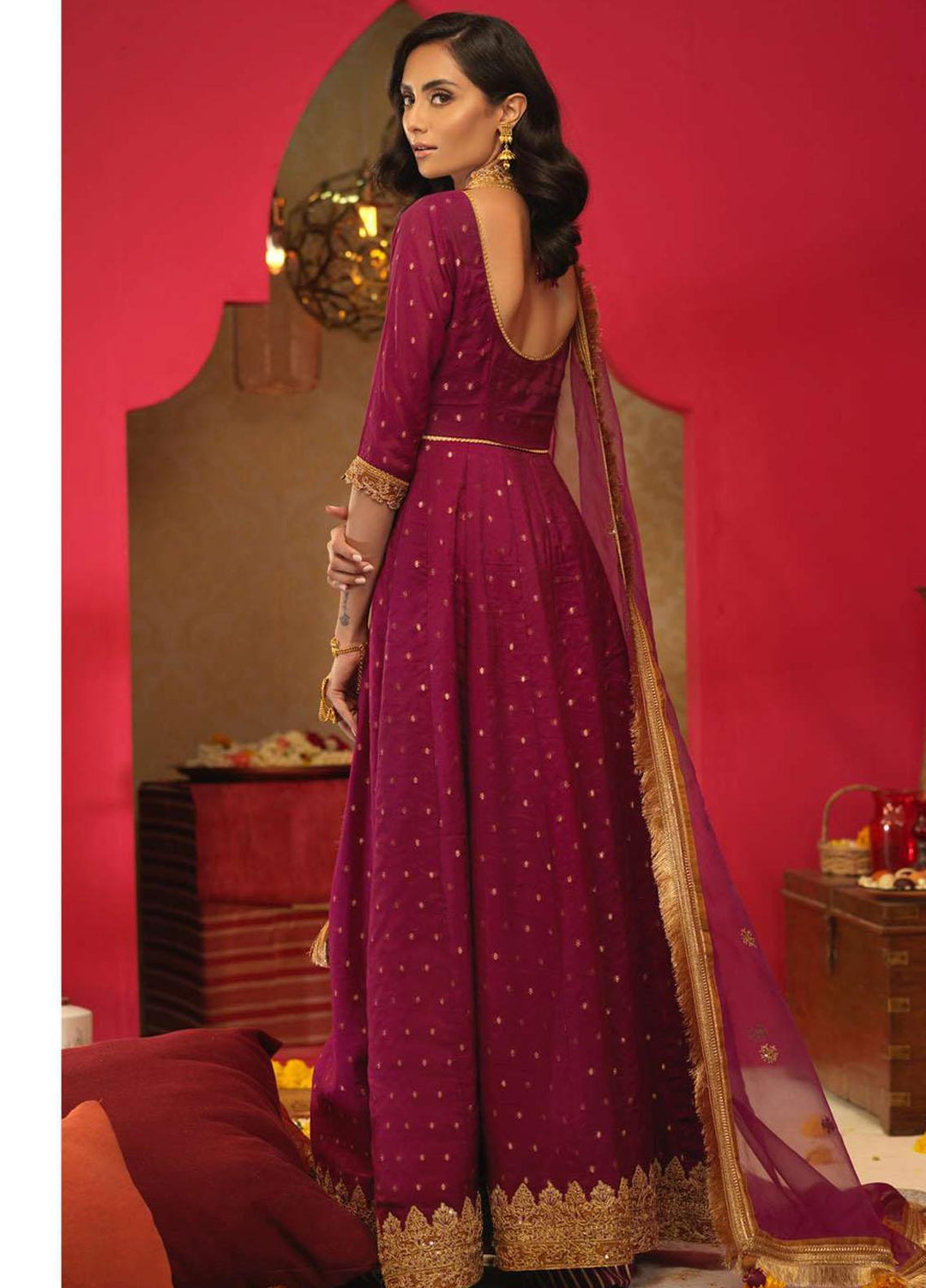 Asim Jofa Embroidered Cotton Suits Unstitched 3 Piece AJ21RF AJFC-30 - Festive Collection