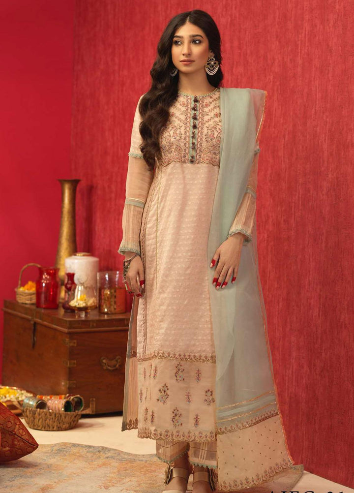 Asim Jofa Embroidered Cotton Suits Unstitched 3 Piece AJ21RF AJFC-31 - Festive Collection