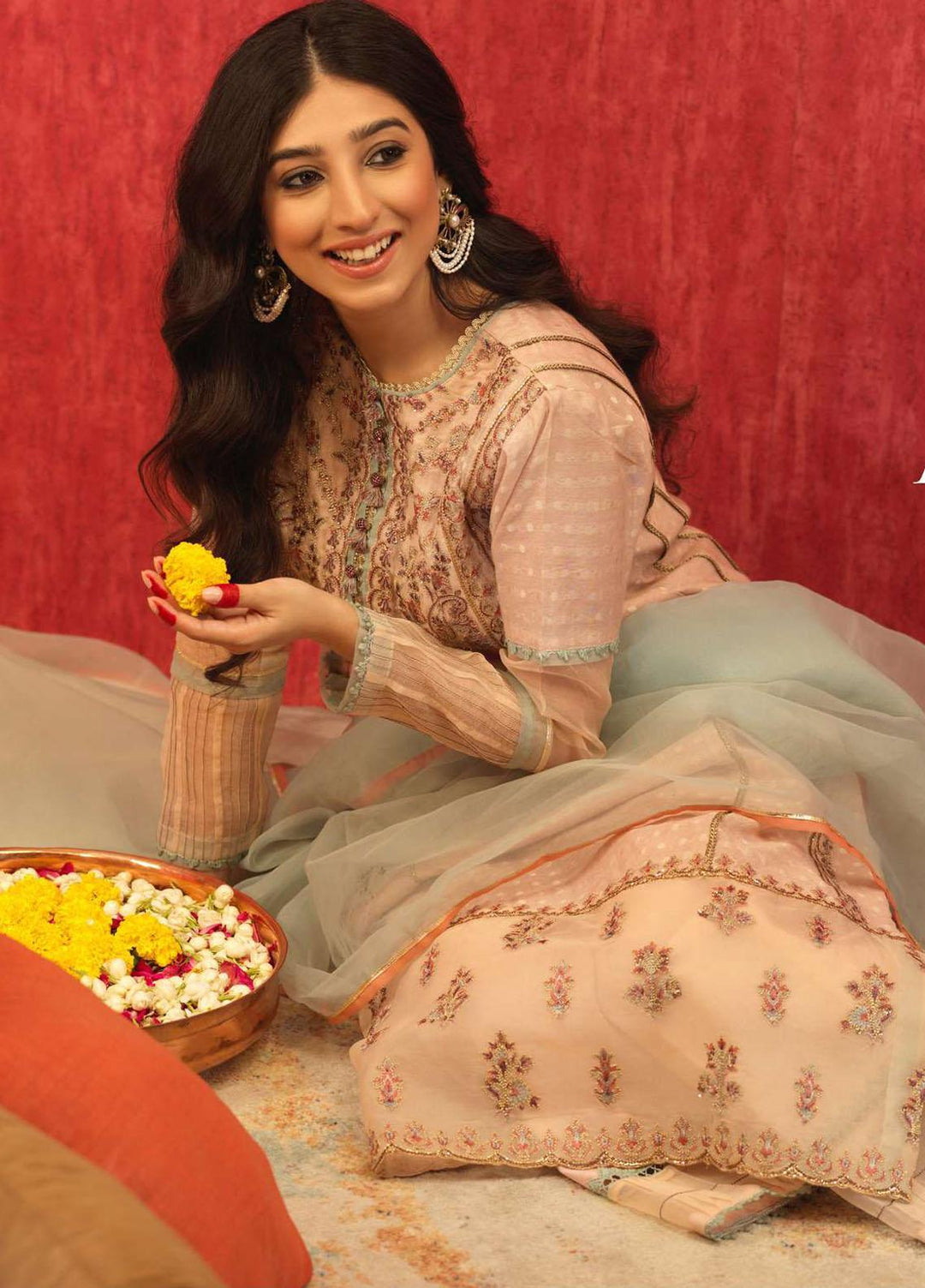 Asim Jofa Embroidered Cotton Suits Unstitched 3 Piece AJ21RF AJFC-31 - Festive Collection