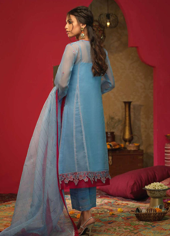 Asim Jofa Embroidered Net Suits Unstitched 3 Piece AJ21RF AJFC-32 - Festive Collection