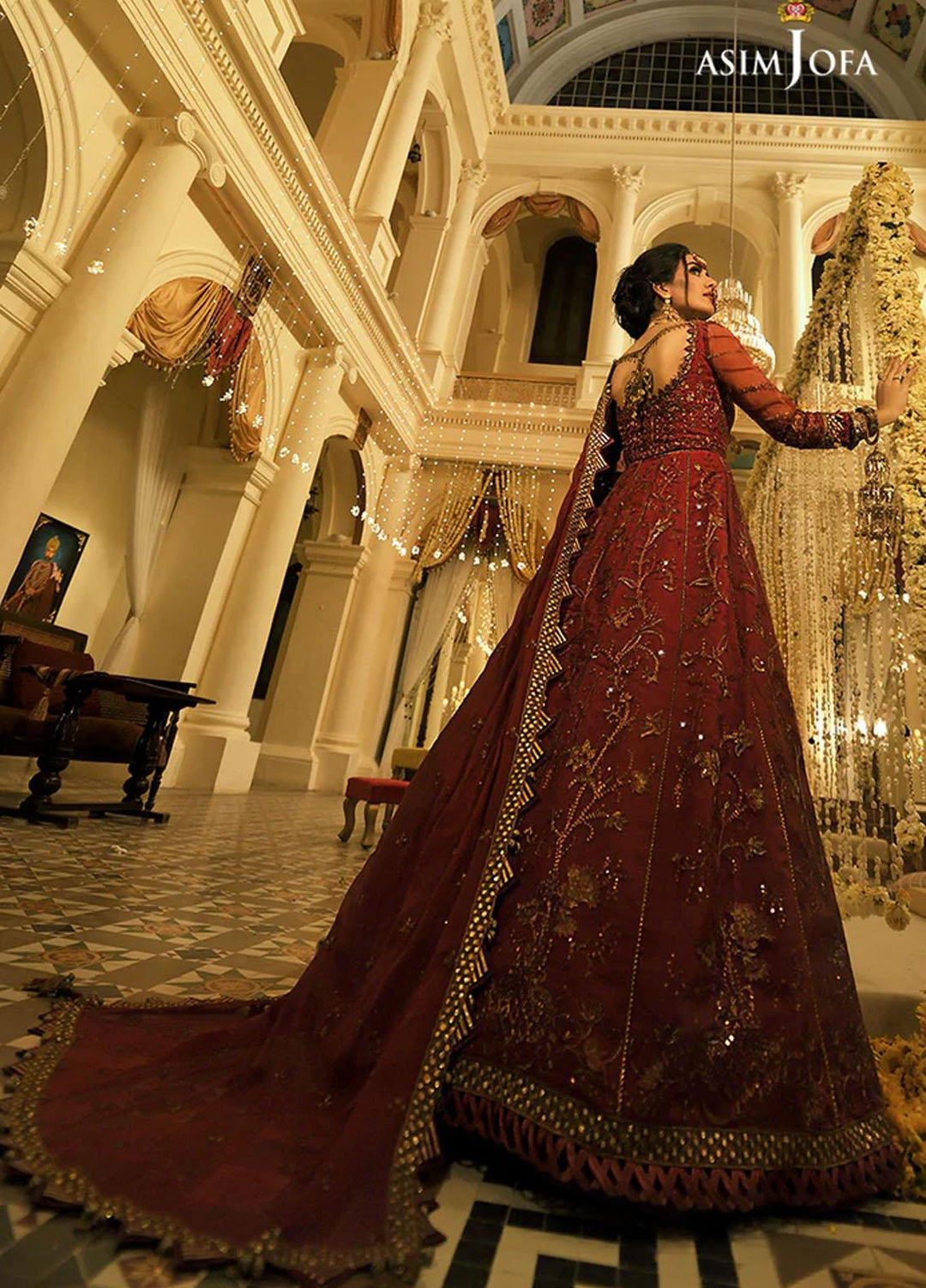 Sadqay Tumharay By Asim Jofa Embroidered Chiffon Suits Unstitched 3 Piece AJ22ST AJST-04 - Eid Collection