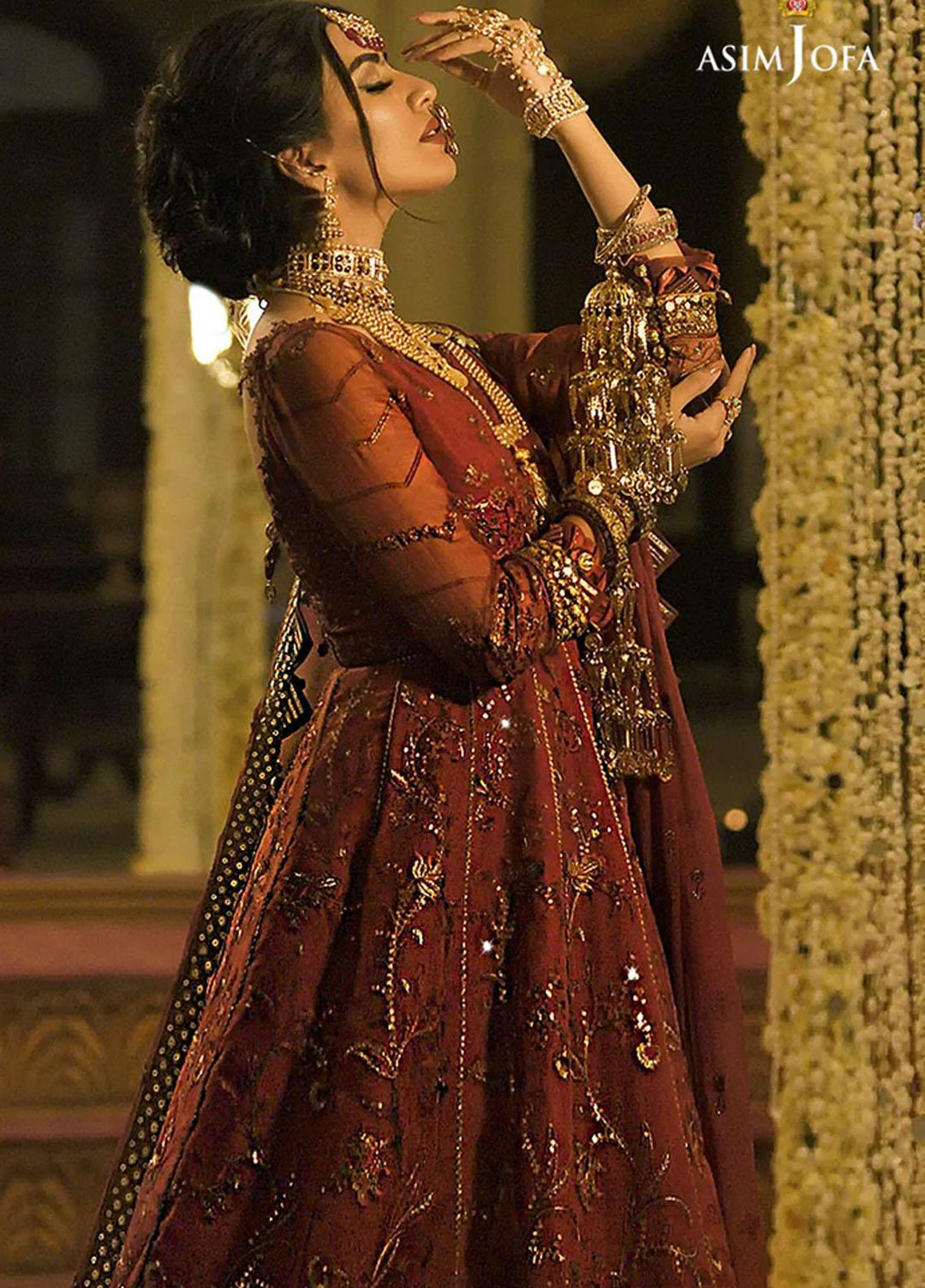 Sadqay Tumharay By Asim Jofa Embroidered Chiffon Suits Unstitched 3 Piece AJ22ST AJST-04 - Eid Collection