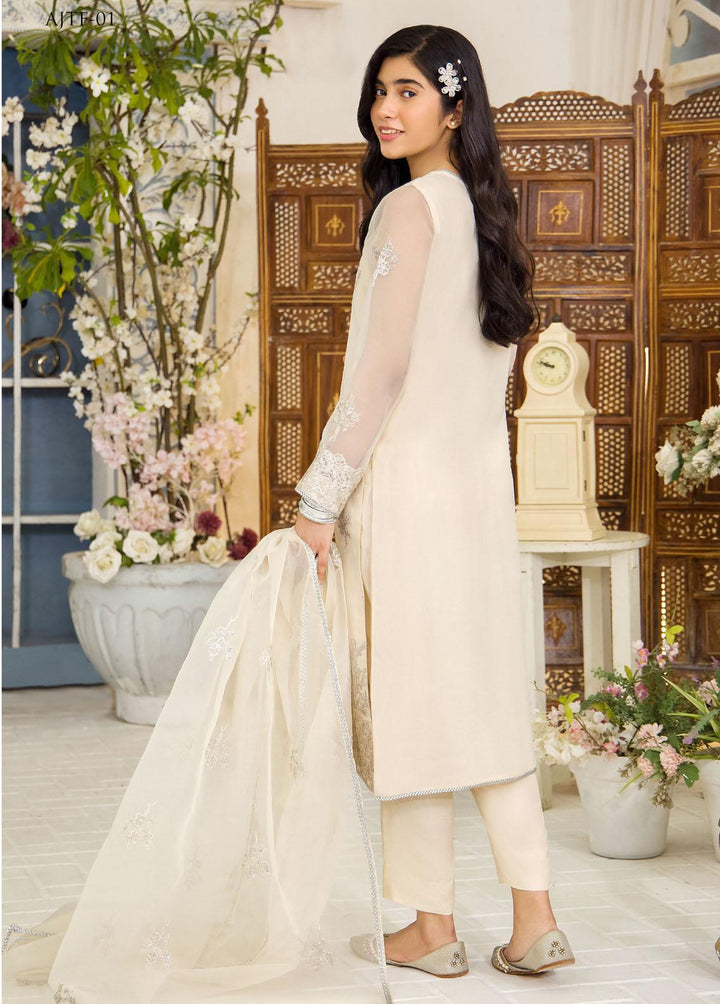 Asim Jofa Organza Festive Pret 3 Piece Suit for Girls -  AJ23TF AJTF-01