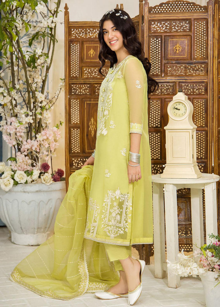 Asim Jofa Organza Festive Pret 3 Piece Suit for Girls -  AJ23TF AJTF-02