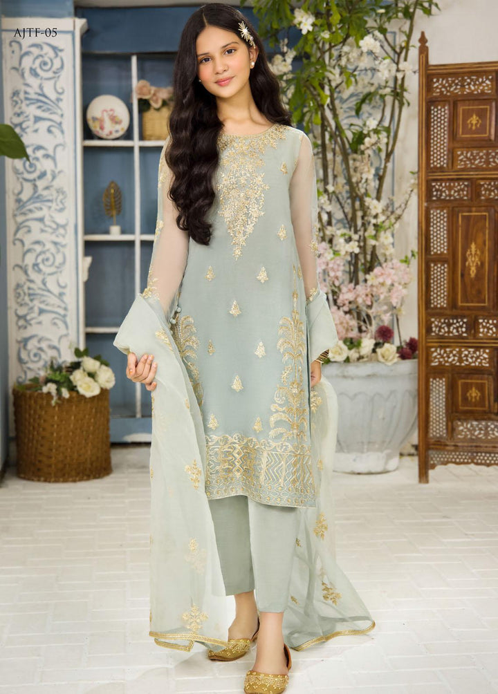 Asim Jofa Organza Festive Pret 3 Piece Suit for Girls -  AJ23TF AJTF-05