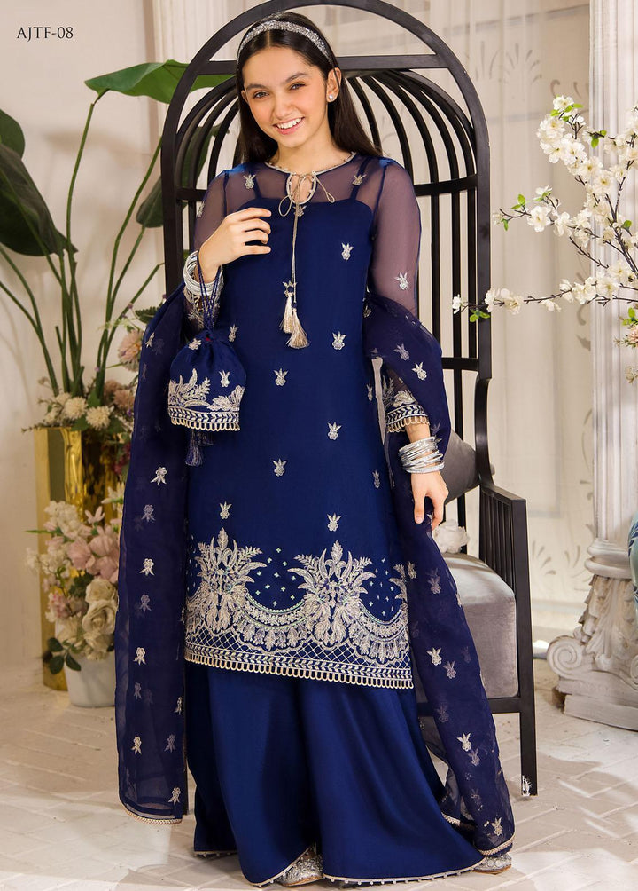 Asim Jofa Organza Festive Pret 3 Piece Suit for Girls -  AJ23TF AJTF-08
