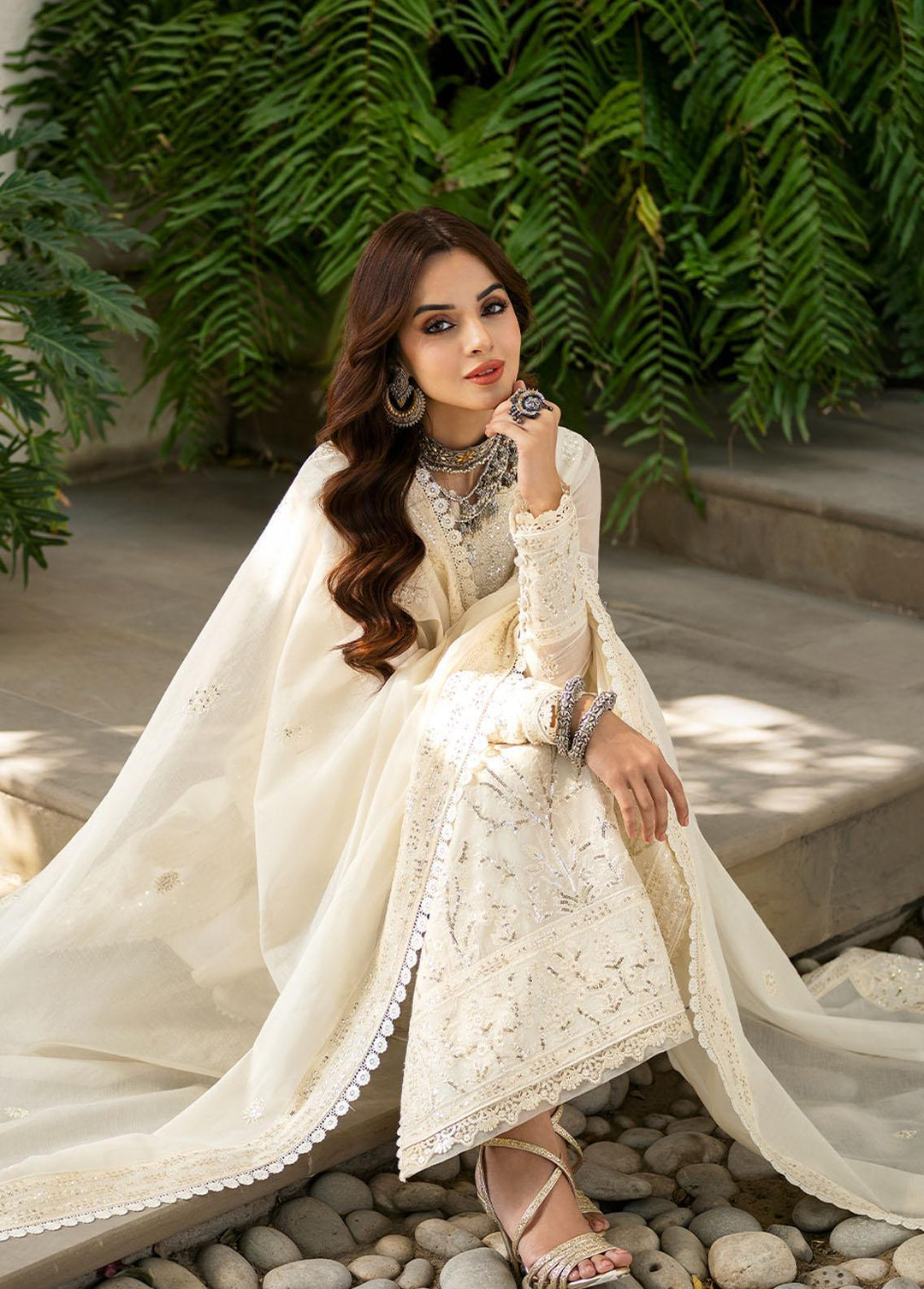Asim Jofa Embroidered  Suits Unstitched 3 Piece AJ23EF AJKM-05 - Festive Collection