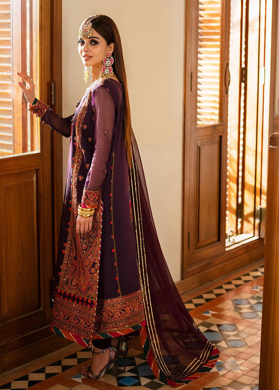 Asim Jofa Embroidered  Suits Unstitched 3 Piece AJ23EF AJKM-09 - Festive Collection