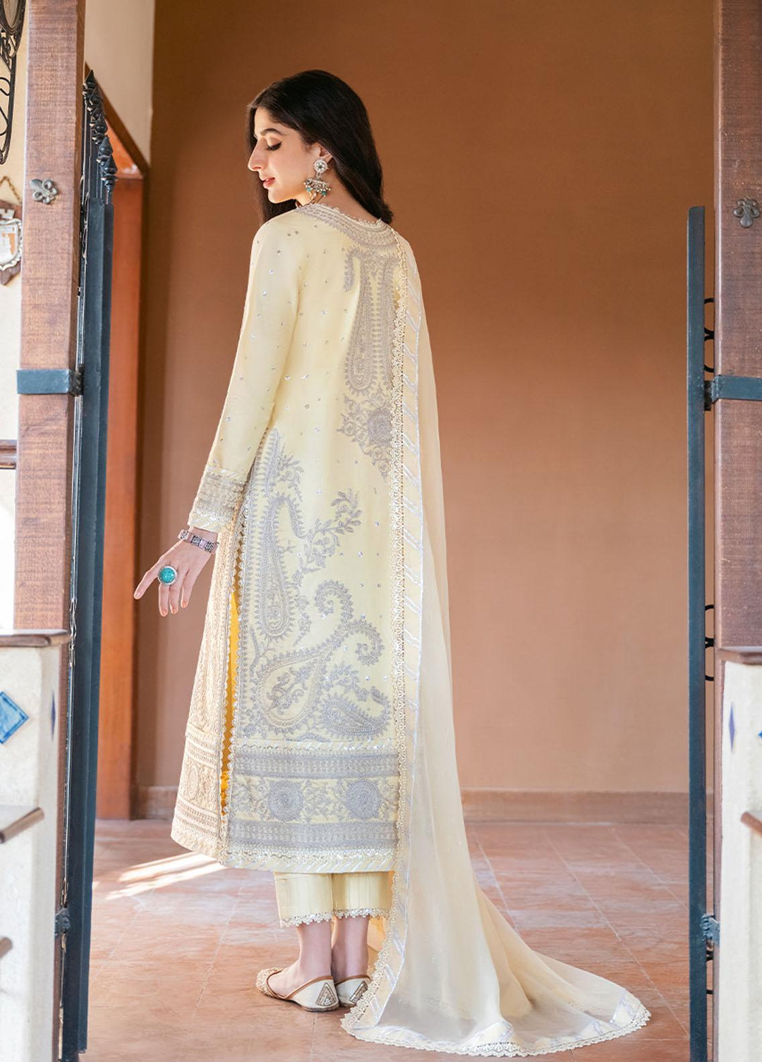 Asim Jofa Embroidered  Suits Unstitched 3 Piece AJ23EF AJKM-10 - Festive Collection