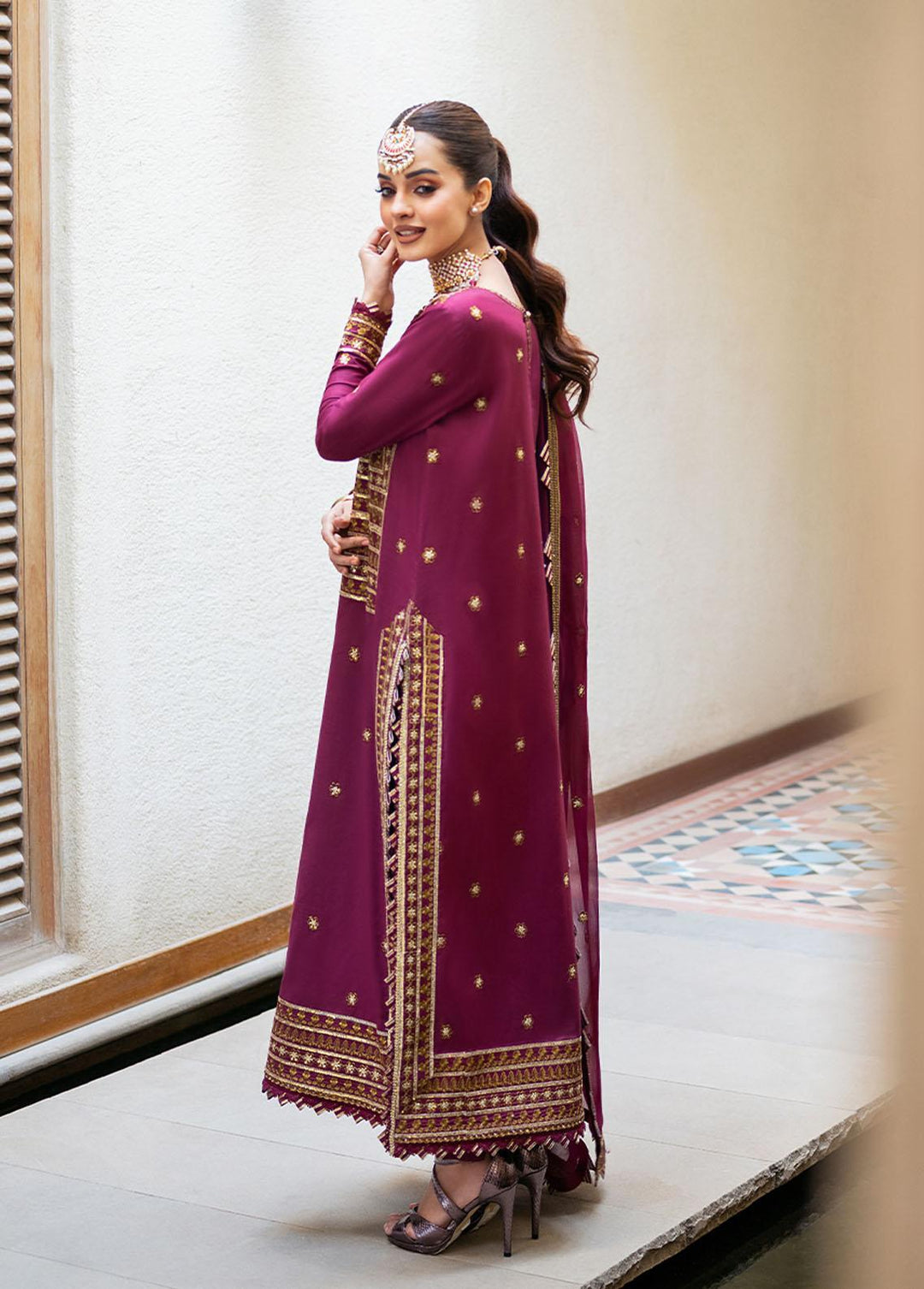 Asim Jofa Embroidered  Suits Unstitched 3 Piece AJ23EF AJKM-11 - Festive Collection