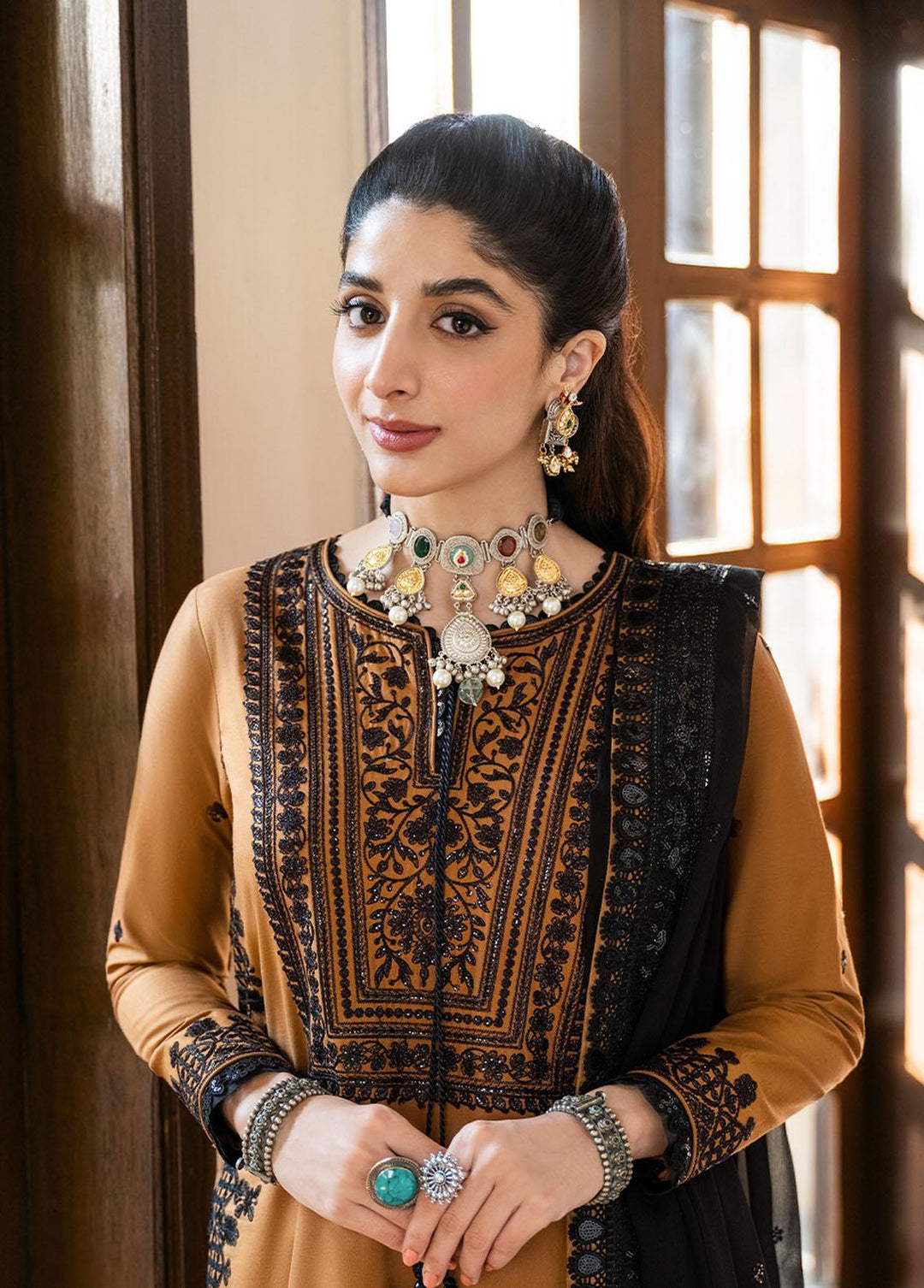 Asim Jofa Embroidered  Suits Unstitched 3 Piece AJ23EF AJKM-14 - Festive Collection