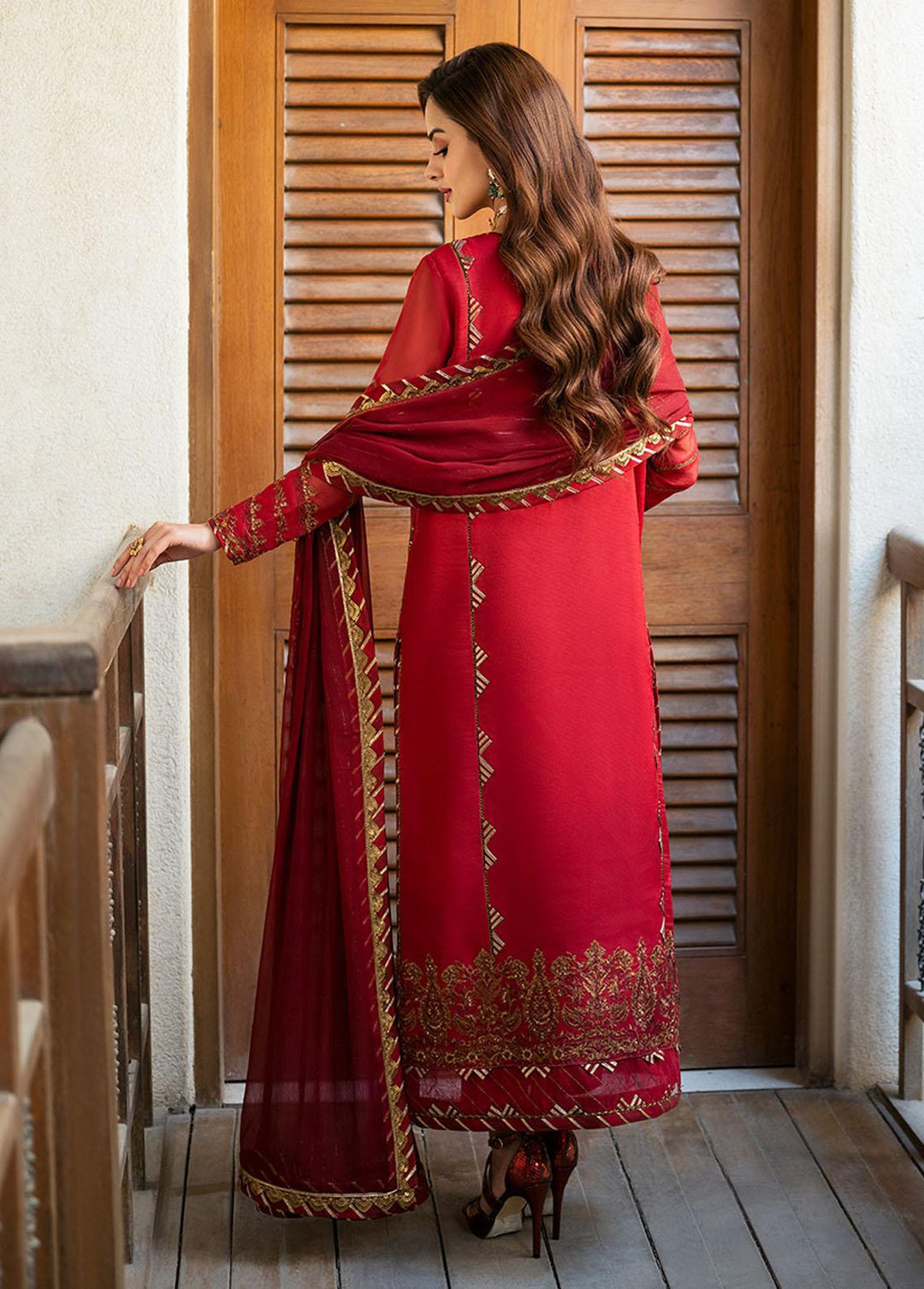 Asim Jofa Embroidered  Suits Unstitched 3 Piece AJ23EF AJKM-15 - Festive Collection