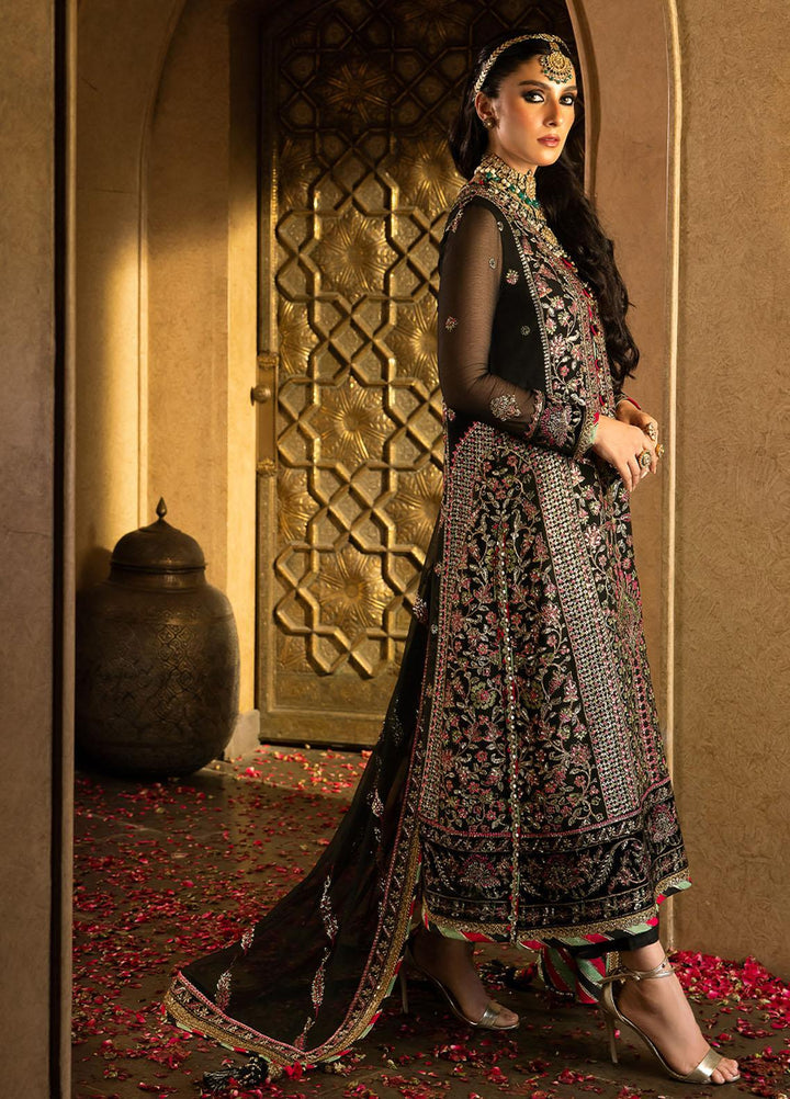 Asim Jofa Embroidered Chiffon Suits Unstitched 3 Piece AJ23VF AJVF-01 - Festive Collection