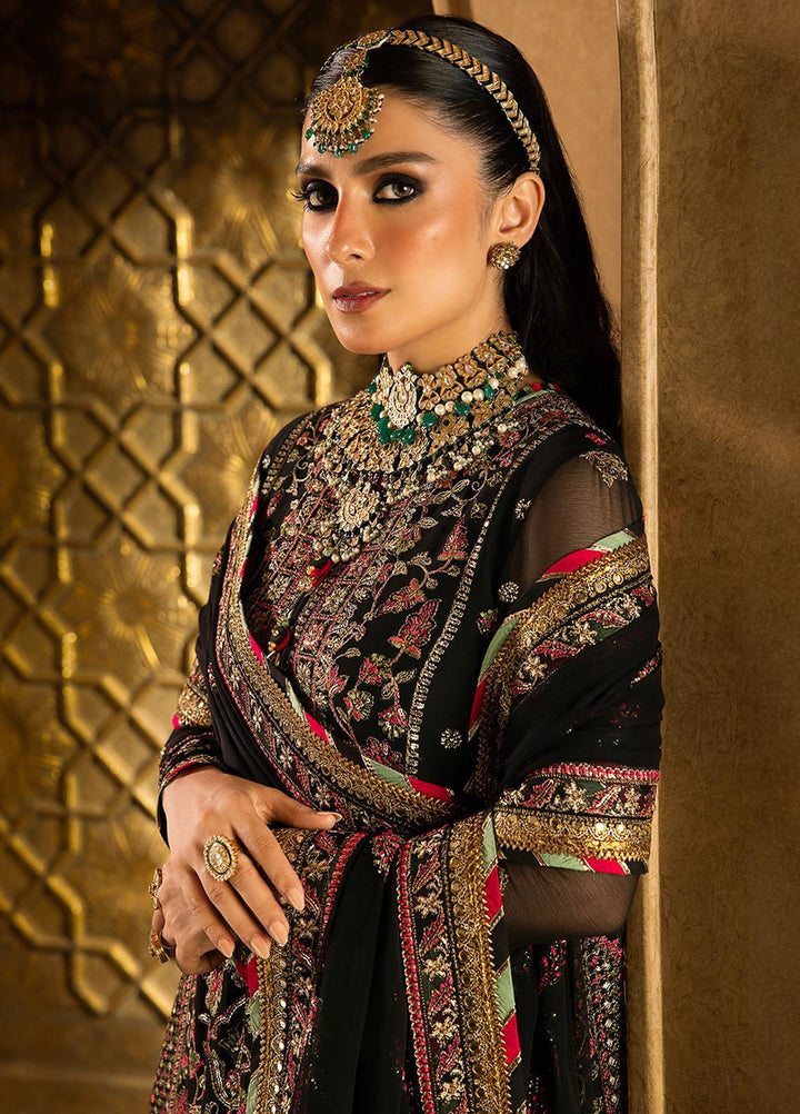 Asim Jofa Embroidered Chiffon Suits Unstitched 3 Piece AJ23VF AJVF-01 - Festive Collection