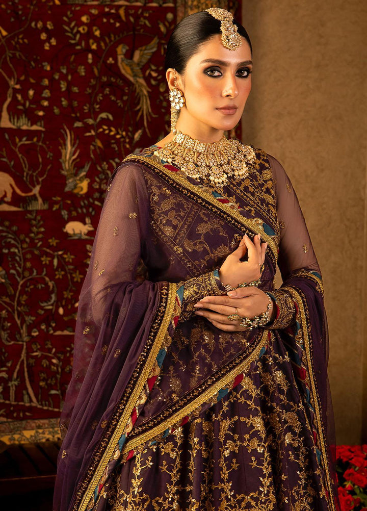 Asim Jofa Embroidered Net Suits Unstitched 3 Piece AJ23VF AJVF-03 - Festive Collection