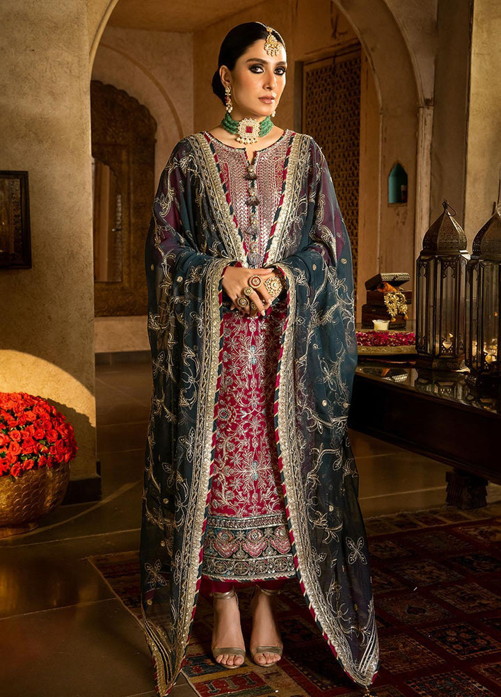 Asim Jofa Embroidered Chiffon Suits Unstitched 3 Piece AJ23VF AJVF-06 - Festive Collection