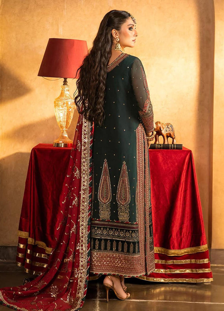 Asim Jofa Embroidered Chiffon Suits Unstitched 3 Piece AJ23VF AJVF-10 - Festive Collection