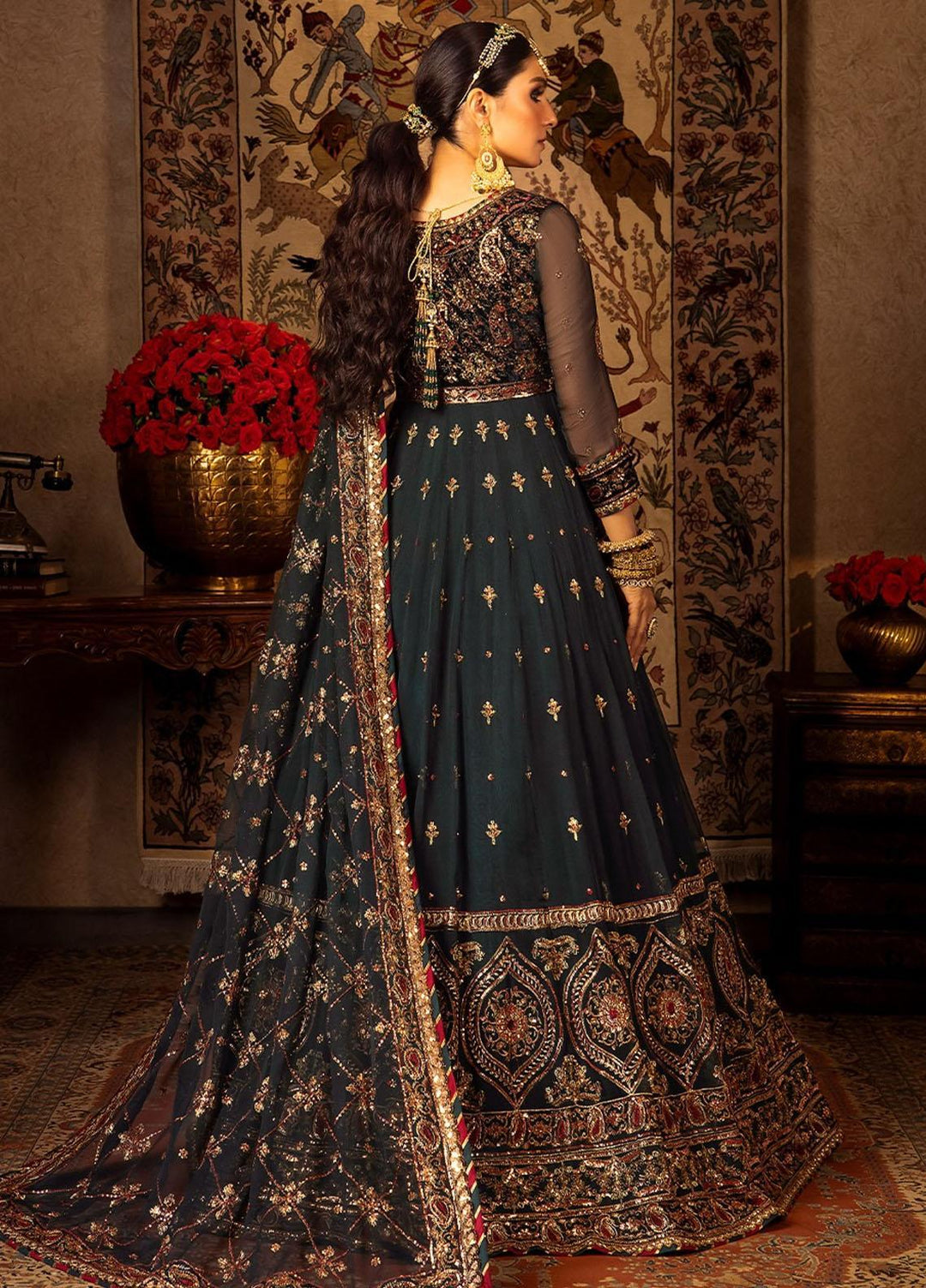 Asim Jofa Embroidered Chiffon Suits Unstitched 3 Piece AJ23VF AJVF-11 - Festive Collection