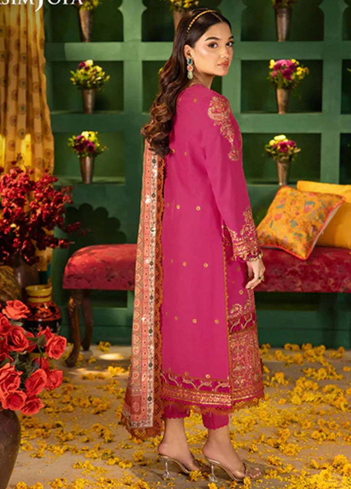 Asra By Asim Jofa Embroidered Lawn Suit Unstitched 3 Piece AJ24AE AJRA-11 - Festive Collection