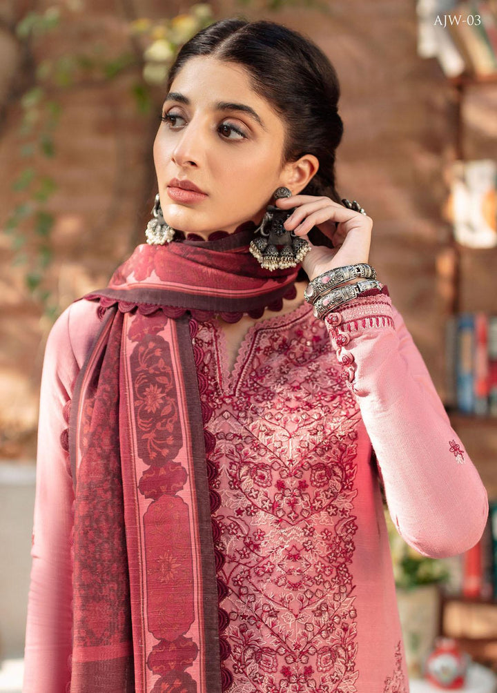 Asra By Asim Jofa Embroidered  Suits Unstitched 3 Piece AJ22AW AJW-03 - Winter Collection