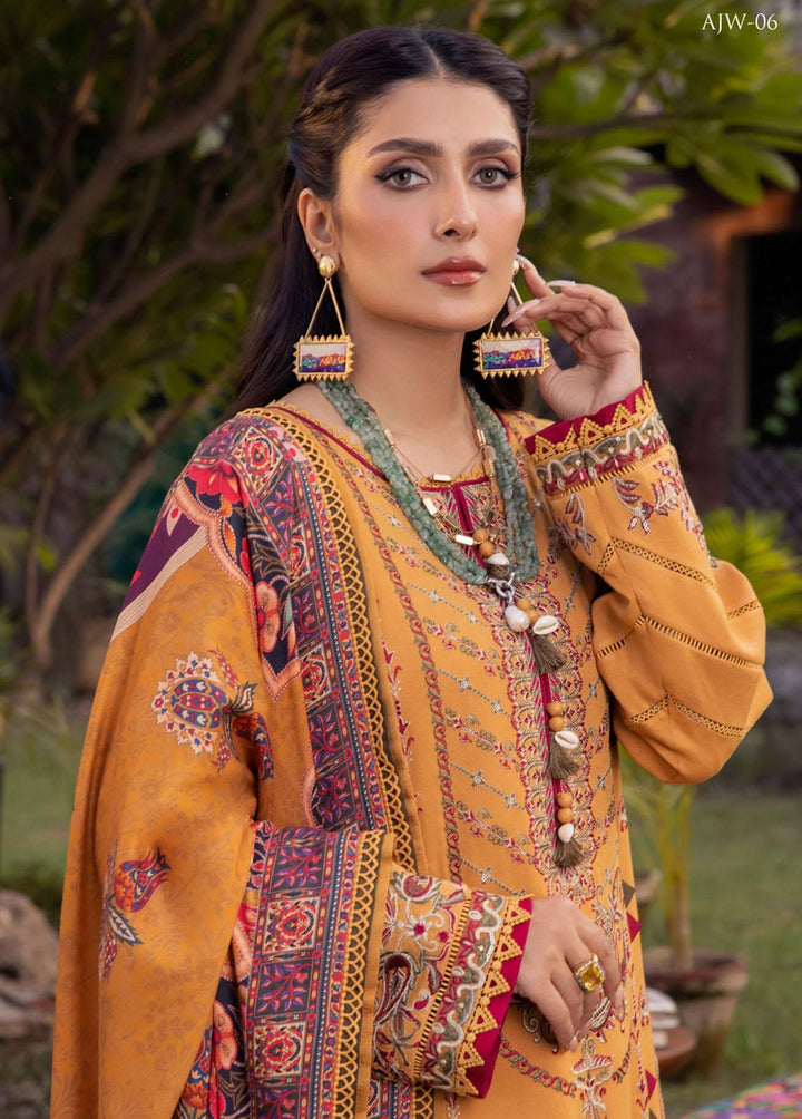 Asra By Asim Jofa Embroidered  Suits Unstitched 3 Piece AJ22AW AJW-06 - Winter Collection