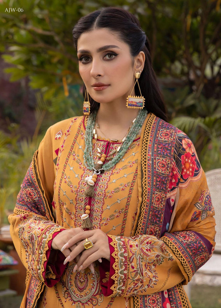 Asra By Asim Jofa Embroidered  Suits Unstitched 3 Piece AJ22AW AJW-06 - Winter Collection