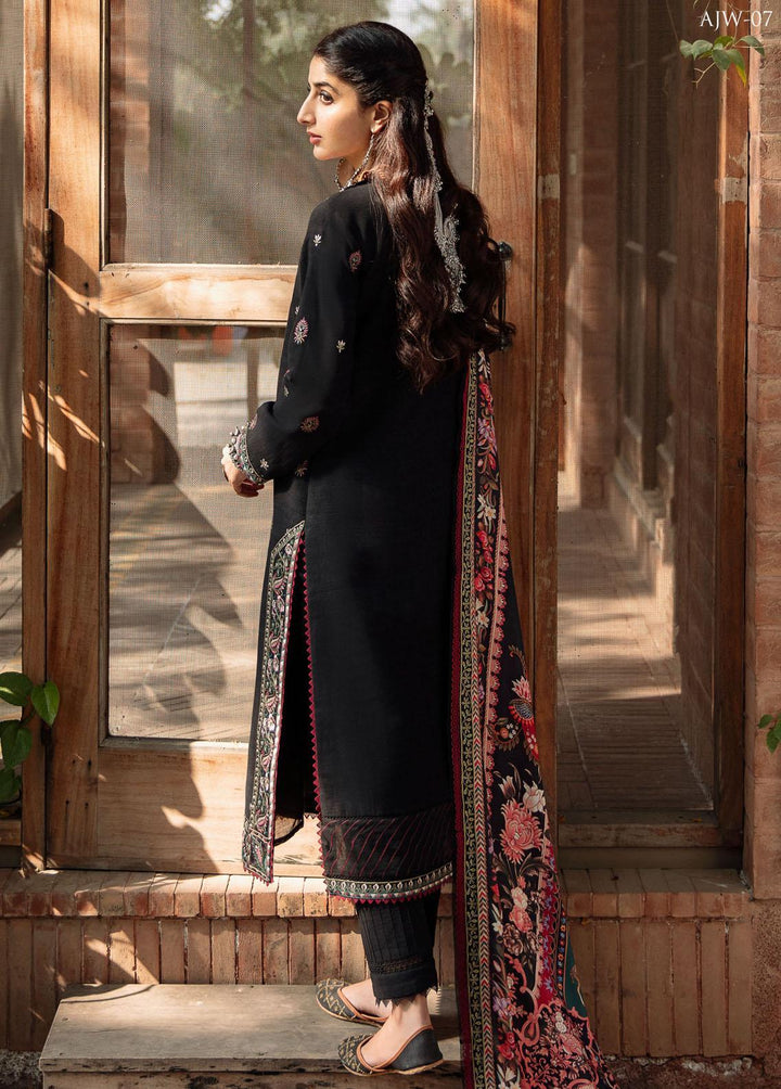 Asra By Asim Jofa Embroidered  Suits Unstitched 3 Piece AJ22AW AJW-07 - Winter Collection