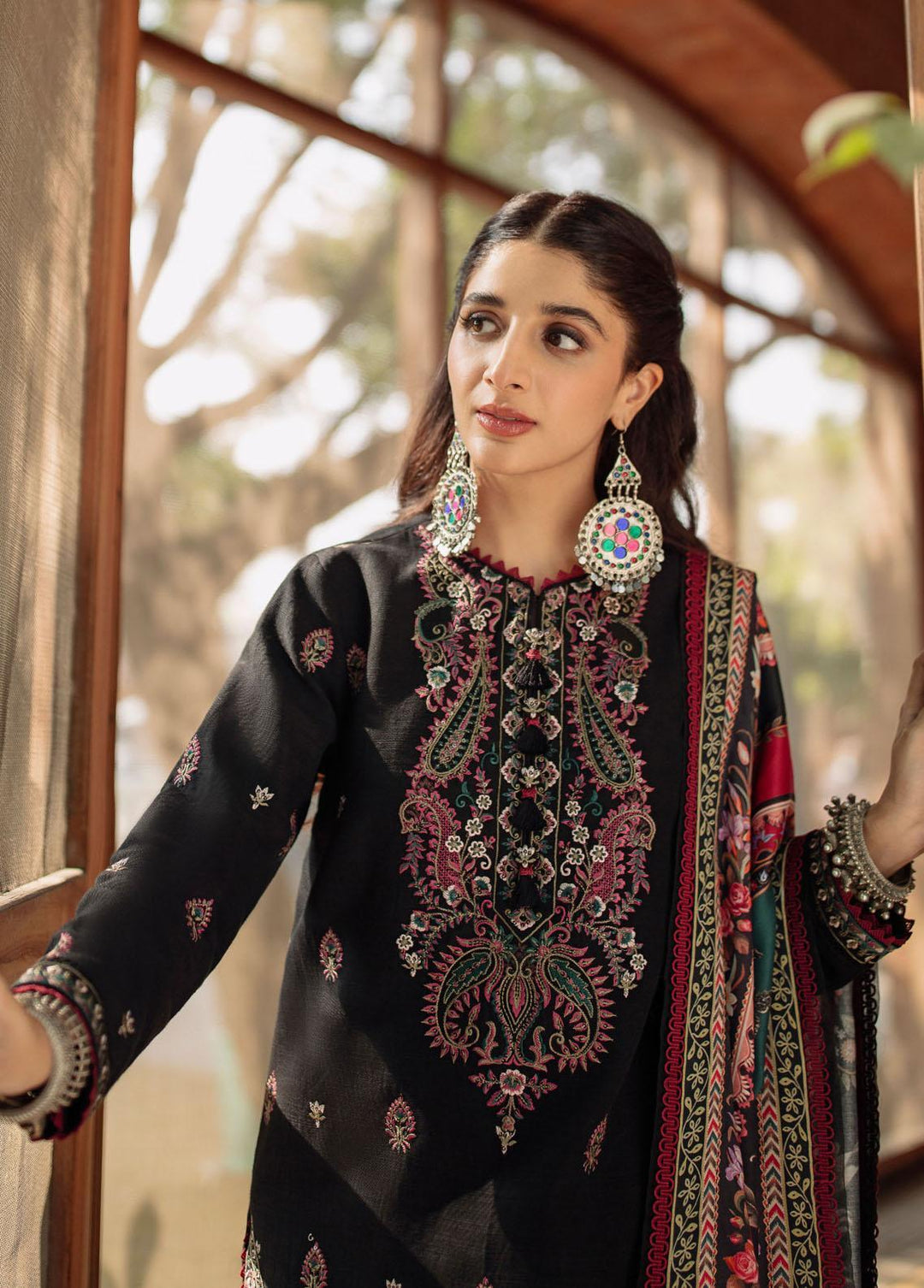 Asra By Asim Jofa Embroidered  Suits Unstitched 3 Piece AJ22AW AJW-07 - Winter Collection