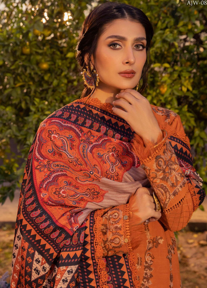 Asra By Asim Jofa Embroidered  Suits Unstitched 3 Piece AJ22AW AJW-08 - Winter Collection