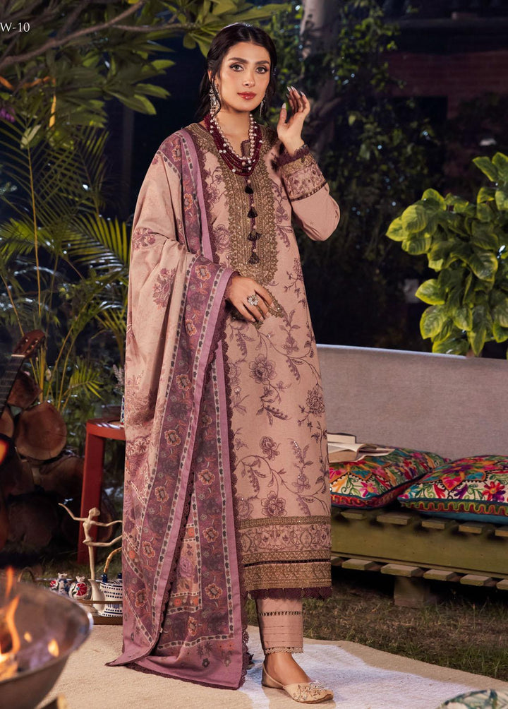 Asra By Asim Jofa Embroidered  Suits Unstitched 3 Piece AJ22AW AJW-10 - Winter Collection