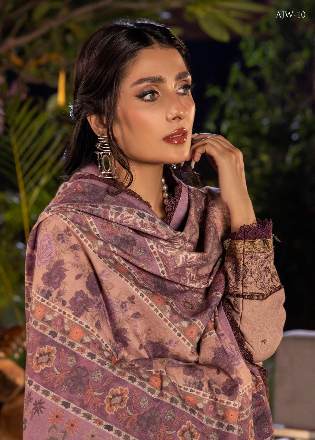 Asra By Asim Jofa Embroidered  Suits Unstitched 3 Piece AJ22AW AJW-10 - Winter Collection