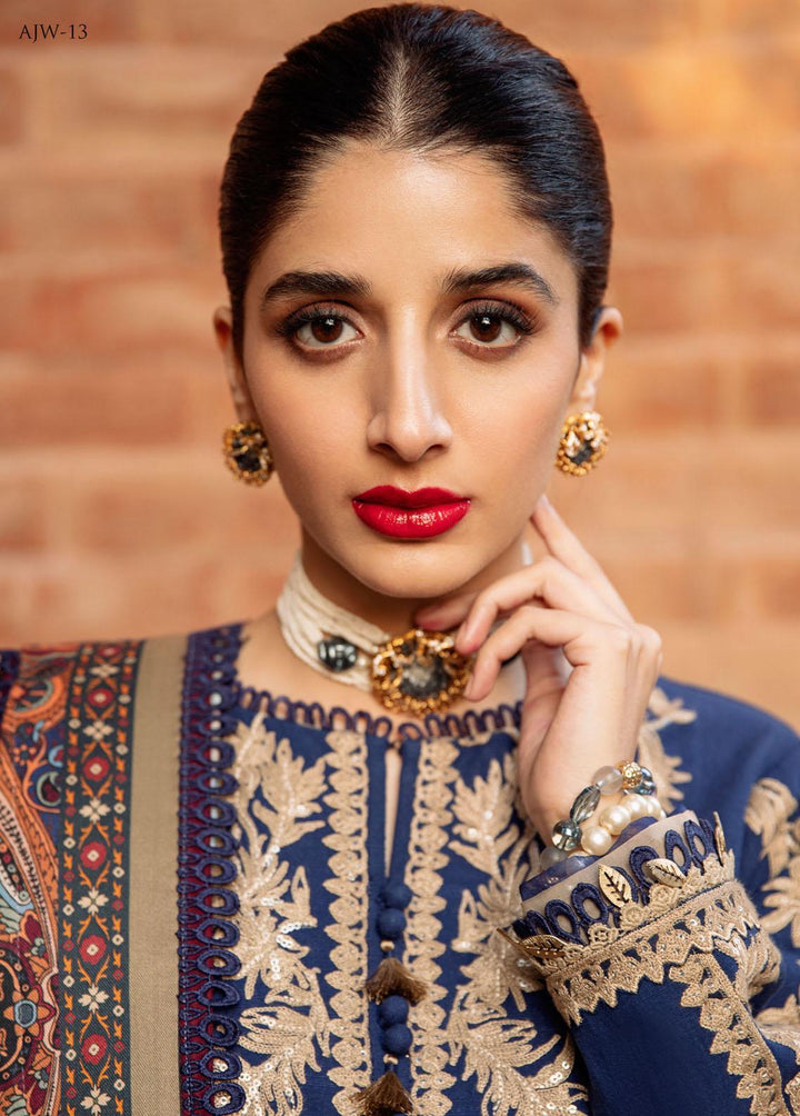 Asra By Asim Jofa Embroidered  Suits Unstitched 3 Piece AJ22AW AJW-13 - Winter Collection