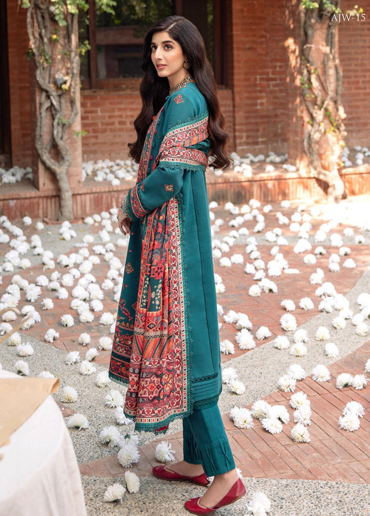 Asra By Asim Jofa Embroidered  Suits Unstitched 3 Piece AJ22AW AJW-15 - Winter Collection