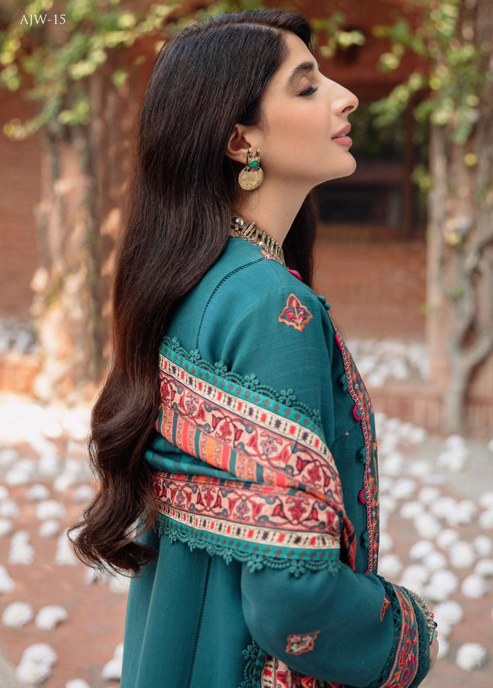 Asra By Asim Jofa Embroidered  Suits Unstitched 3 Piece AJ22AW AJW-15 - Winter Collection