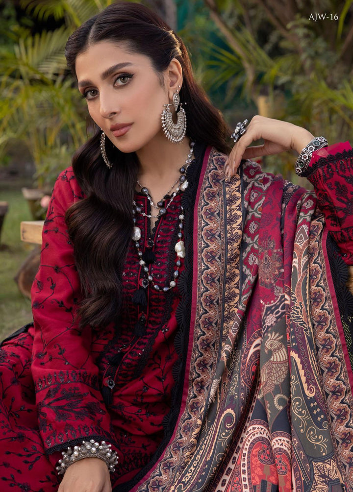 Asra By Asim Jofa Embroidered  Suits Unstitched 3 Piece AJ22AW AJW-16 - Winter Collection