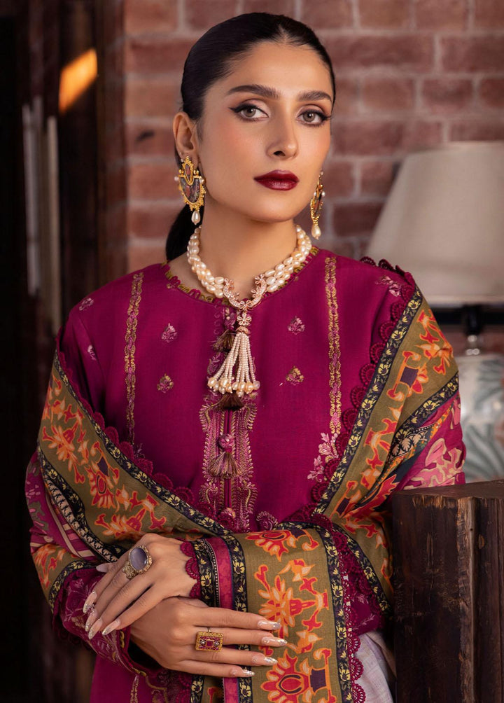 Asra By Asim Jofa Embroidered  Suits Unstitched 3 Piece AJ22AW AJW-18 - Winter Collection