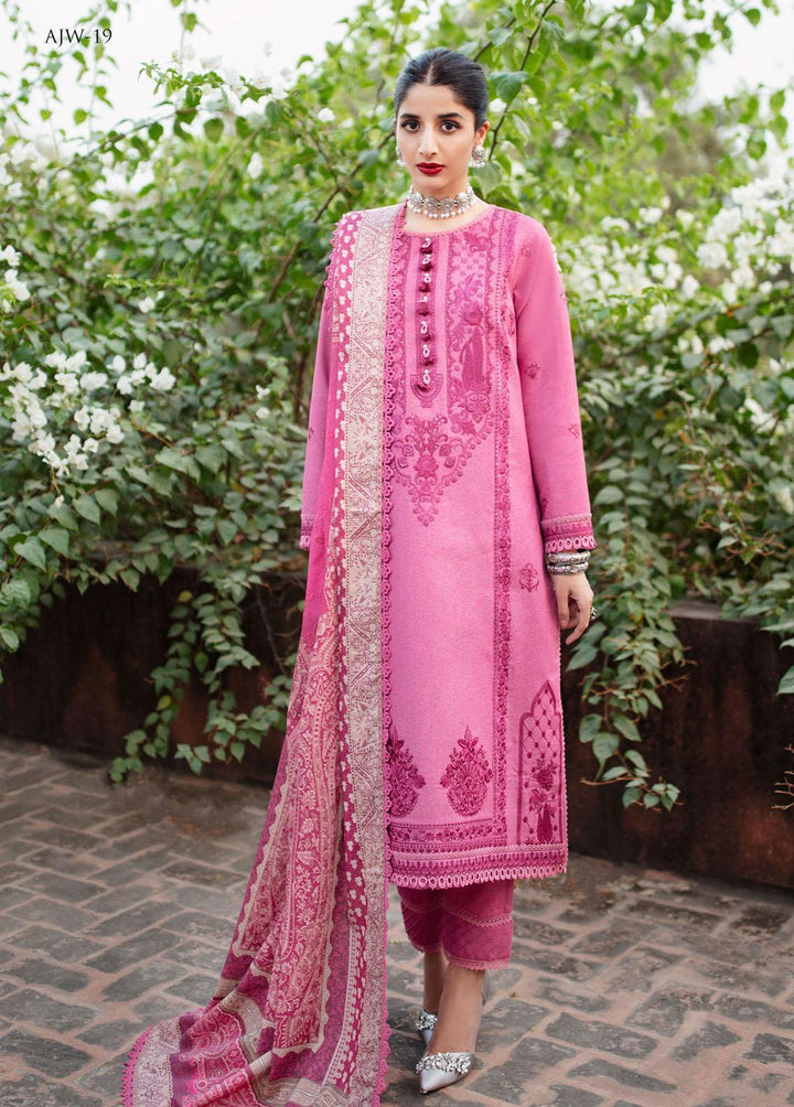 Asra By Asim Jofa Embroidered  Suits Unstitched 3 Piece AJ22AW AJW-19 - Winter Collection