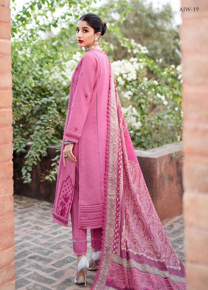 Asra By Asim Jofa Embroidered  Suits Unstitched 3 Piece AJ22AW AJW-19 - Winter Collection